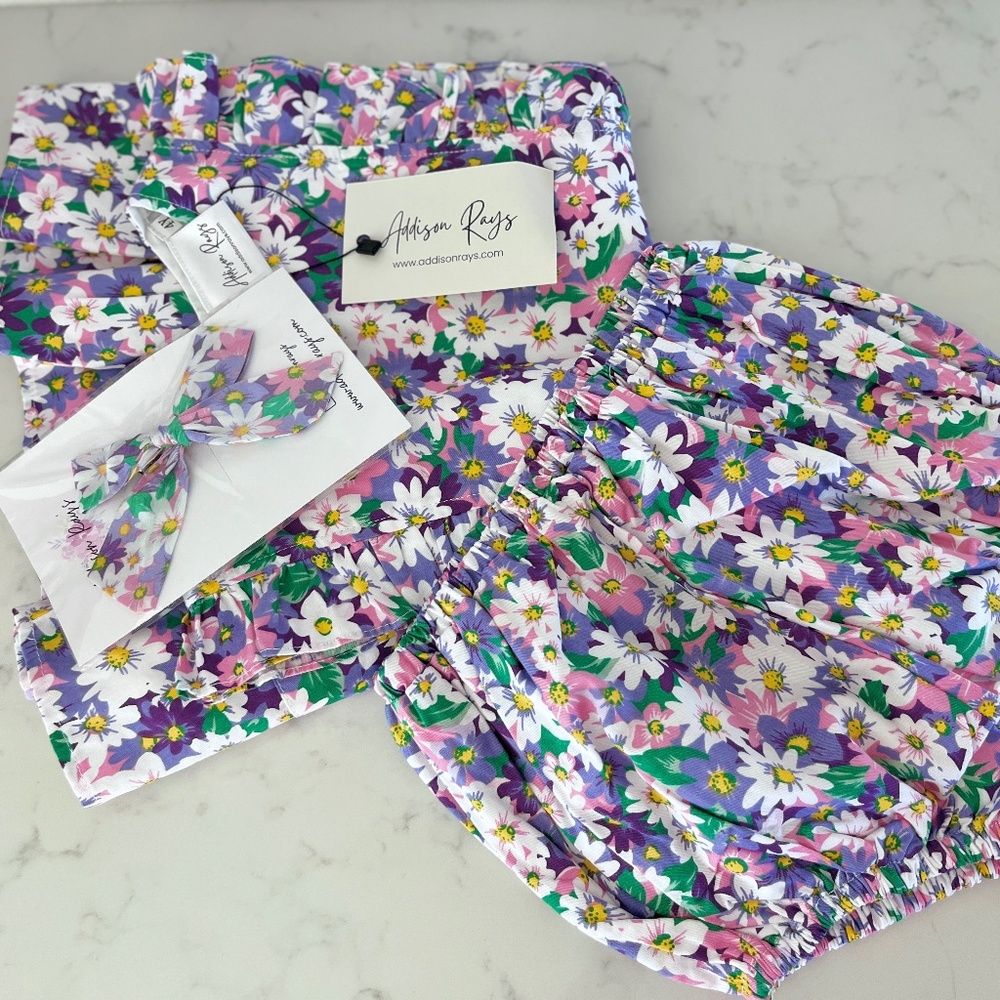 Addison Ray’s Handmade Dress, Bloomers, and Bow set